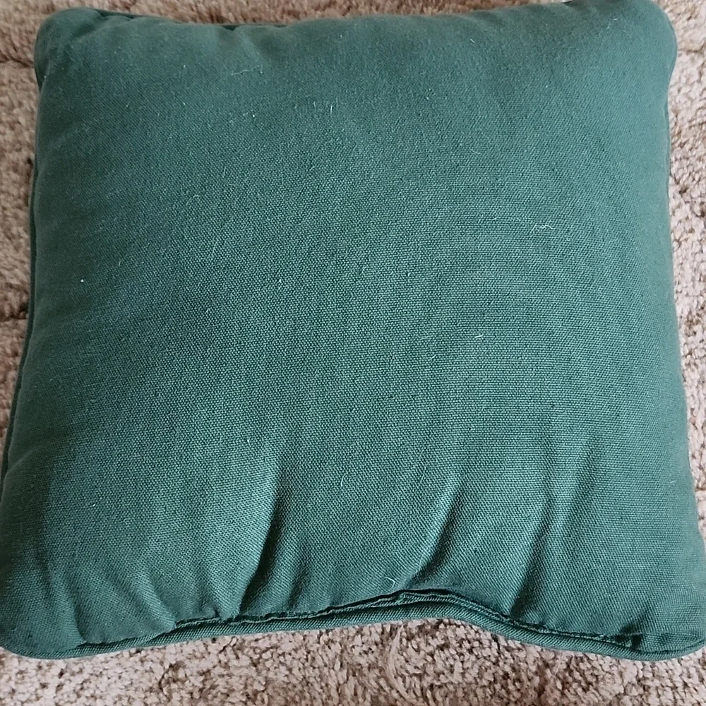 Vintage Festive Christmas Trees Decorative Pillow Needle point Tapestry